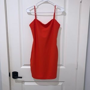 Red bodycon dress